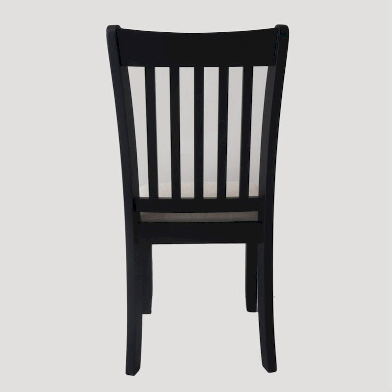 Sièges Rembourrés Chaises de Salle à Manger Noires Confortables Lot de 2 pour Ferme, Cuisine