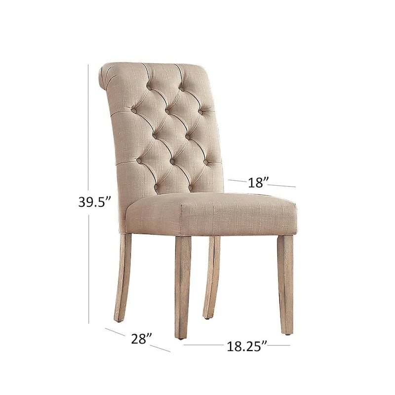 Ensemble de salle à manger 7 pièces Benchwright Rustic avec table ronde à piédestal en X et dossier roulé par iNSPIRE Q Artisan