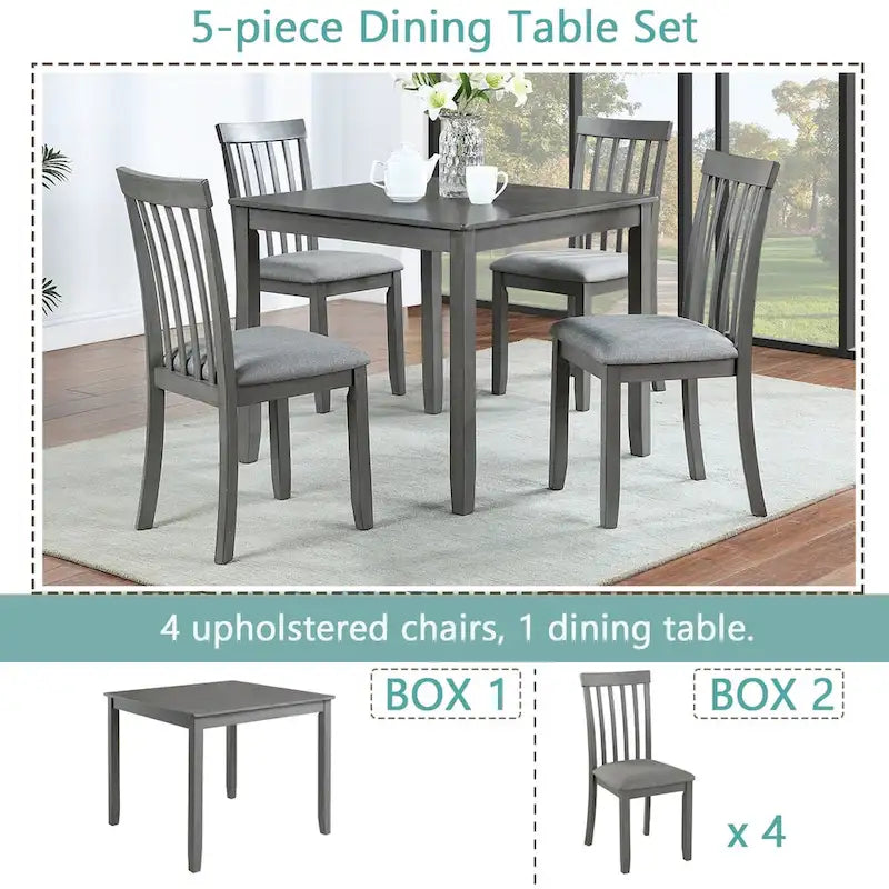 Ensemble table à manger rectangulaire