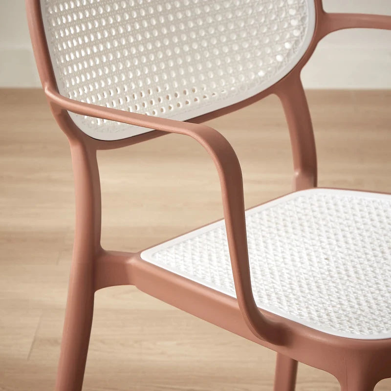 Lot de 2 chaises de salle à manger Art Leon modernes empilables pour l'intérieur et l'extérieur