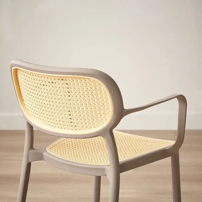 Lot de 2 chaises de salle à manger Art Leon modernes empilables pour l'intérieur et l'extérieur