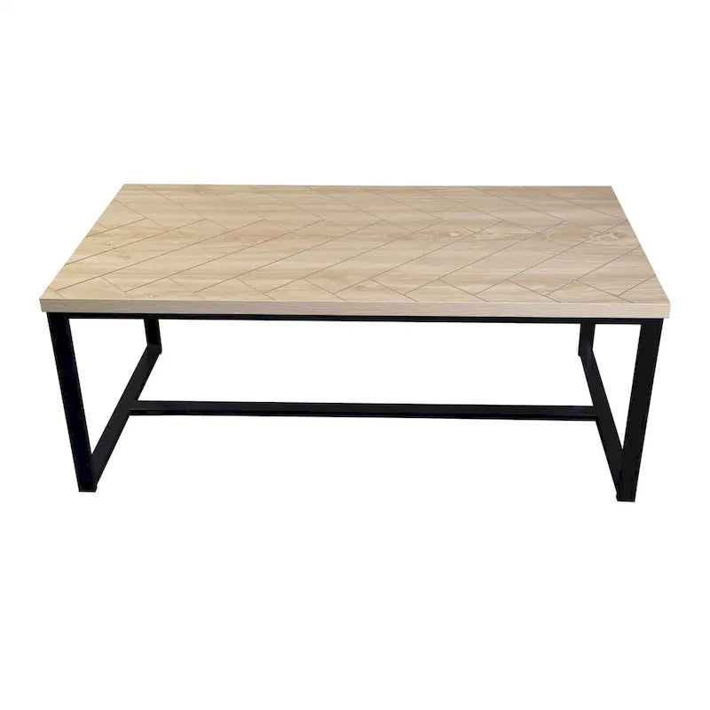 Table Basse Bali Style Côtier Moderne Dessus Bois Naturel