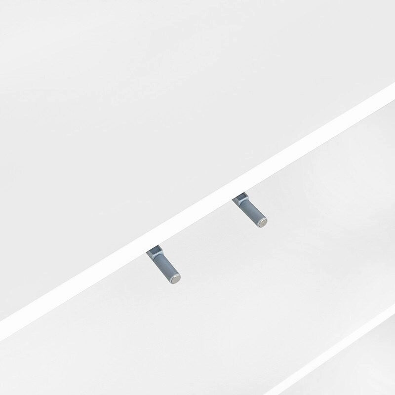 Meuble de Rangement Motif Vague avec 2 Portes et 2 Tiroirs, Réglable, Adapté pour Bureau, Entrée et Salon