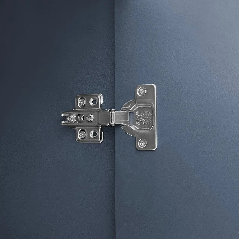 Meuble de Rangement Motif Vague avec 2 Portes et 2 Tiroirs, Réglable, Adapté pour Bureau, Entrée et Salon