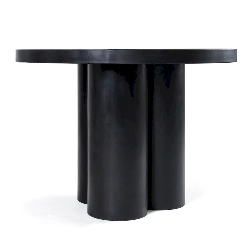 Table à manger ronde Modrest Bruni moderne en béton noir