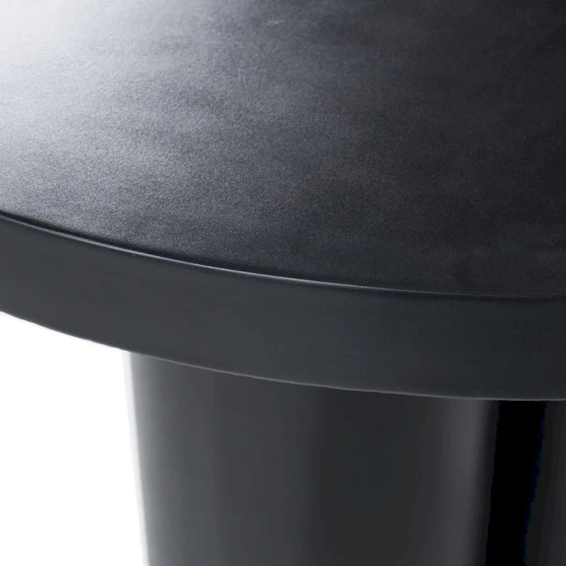 Table à manger ronde Modrest Bruni moderne en béton noir