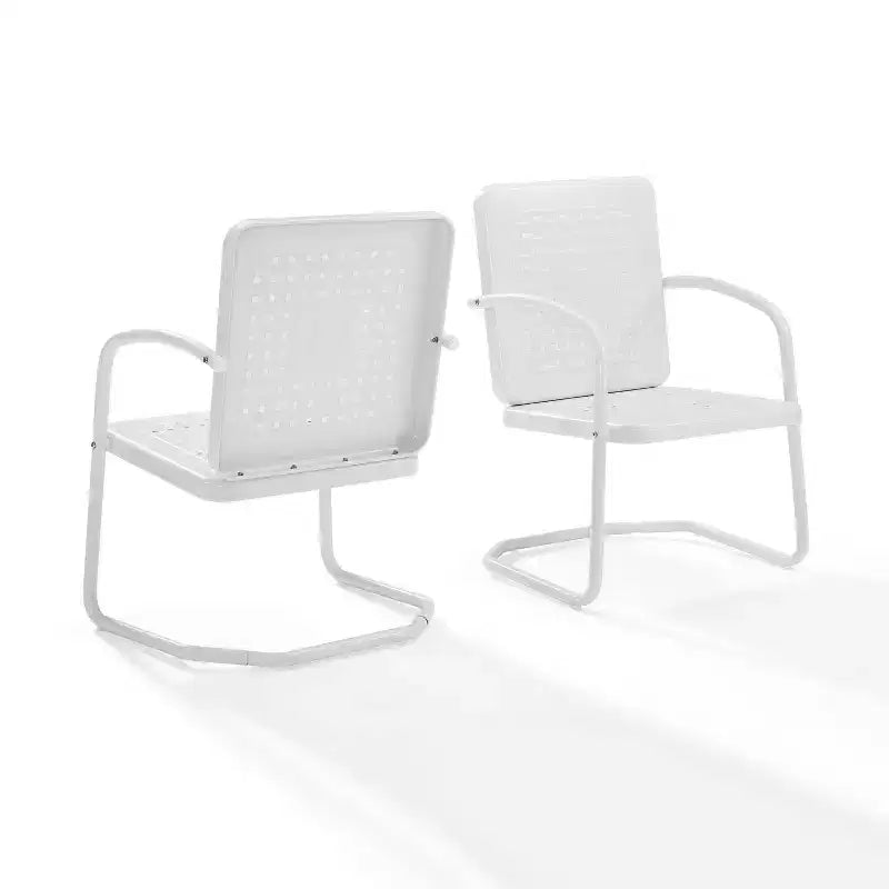 Lot de 2 fauteuils de jardin en métal Bates Crosley