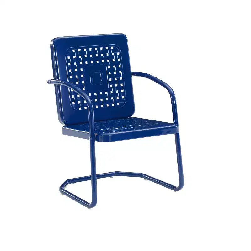 Lot de 2 fauteuils de jardin en métal Bates Crosley