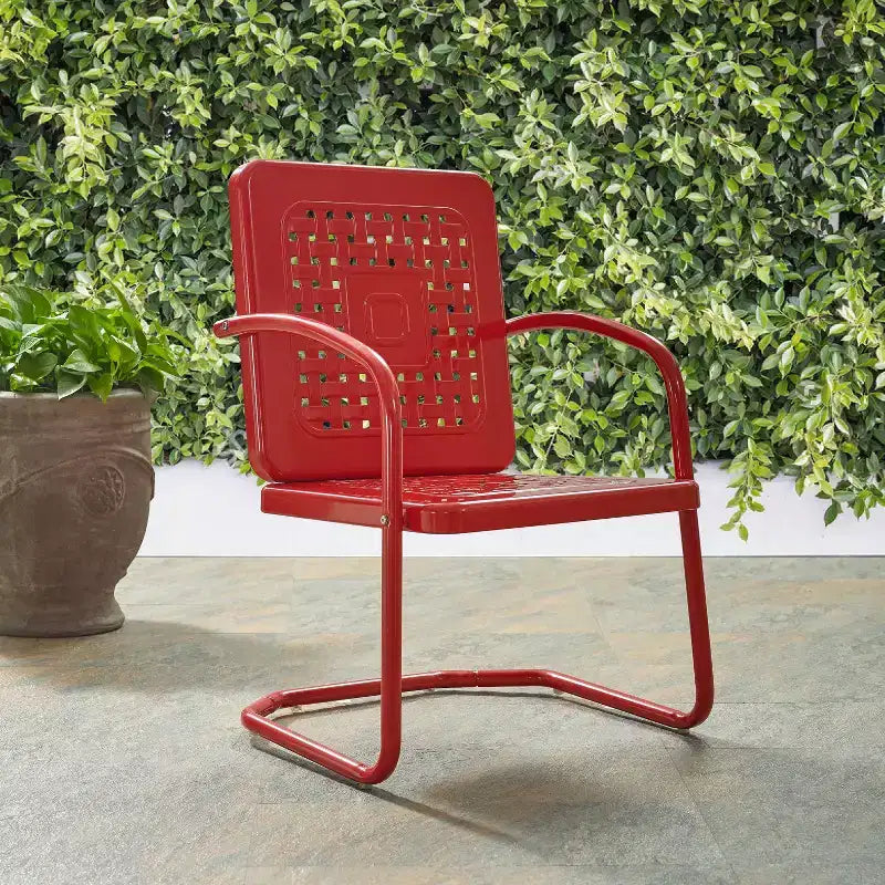 Lot de 2 fauteuils de jardin en métal Bates Crosley