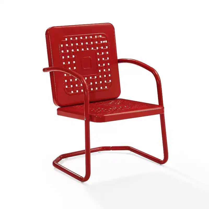 Lot de 2 fauteuils de jardin en métal Bates Crosley