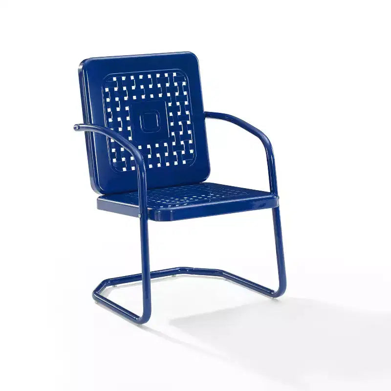 Lot de 2 fauteuils de jardin en métal Bates Crosley
