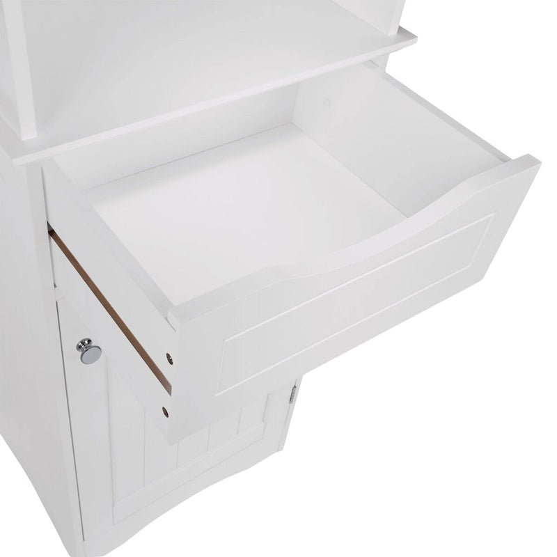 RiverRidge Ashland Armoire de salle de bain haute en lin avec tiroir et étagères