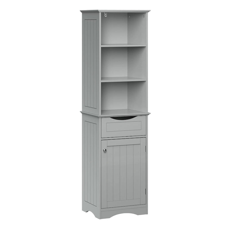 RiverRidge Ashland Armoire de salle de bain haute en lin avec tiroir et étagères