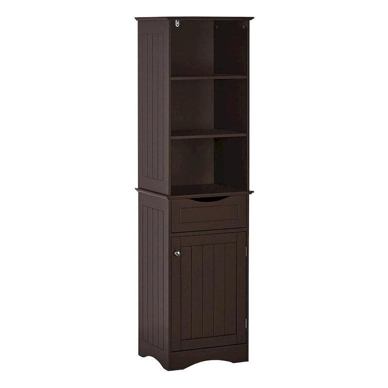 RiverRidge Ashland Armoire de salle de bain haute en lin avec tiroir et étagères