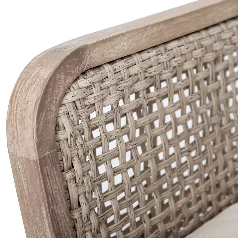 Christopher Knight Home Chaises de club Ursa en bois d'acacia pour patio extérieur