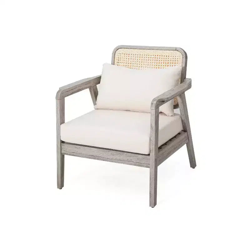 Christopher Knight Home Chaises de club Ursa en bois d'acacia pour patio extérieur