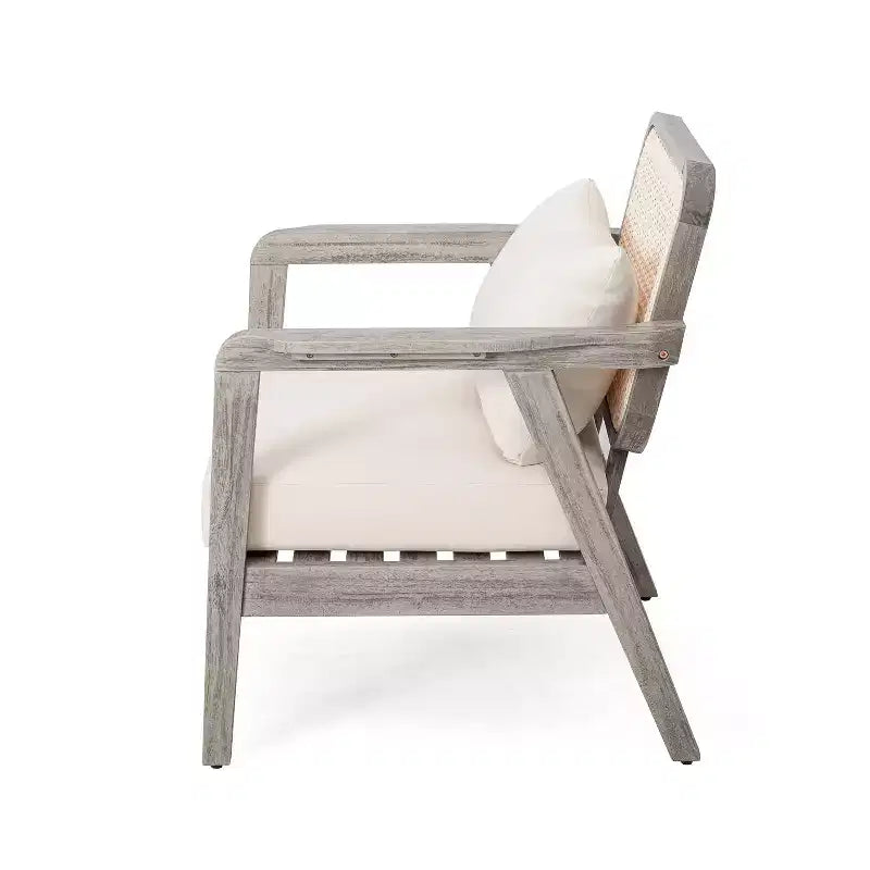 Christopher Knight Home Chaises de club Ursa en bois d'acacia pour patio extérieur