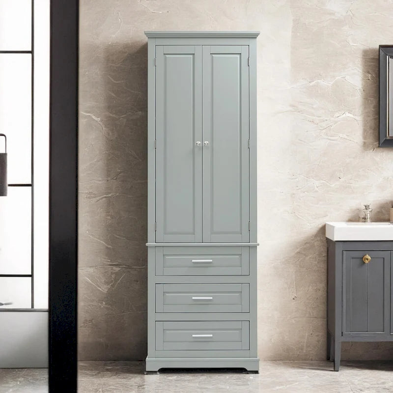 Meuble de rangement haut à trois tiroirs pour salle de bain/bureau