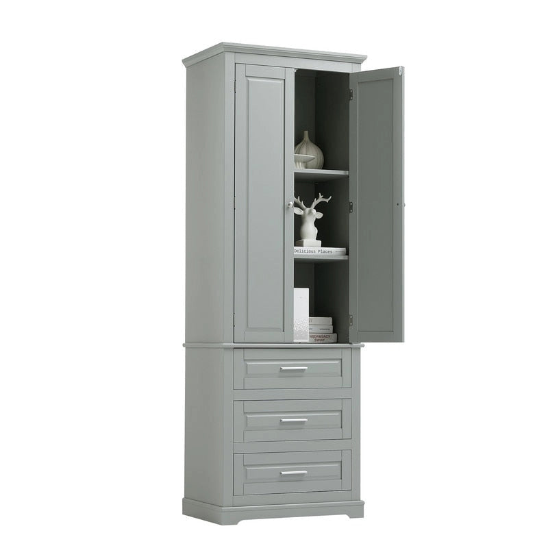 Meuble de rangement haut à trois tiroirs pour salle de bain/bureau