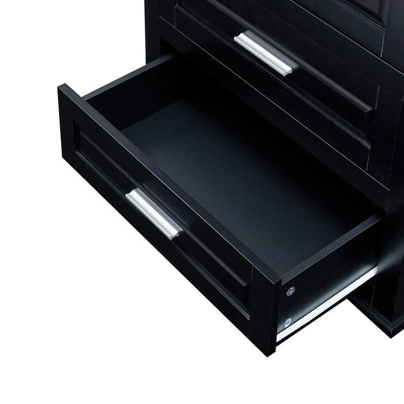 Meuble de rangement haut à trois tiroirs pour salle de bain/bureau