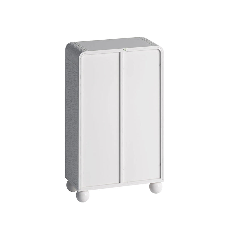 Meuble bas autoportant avec porte vitrée