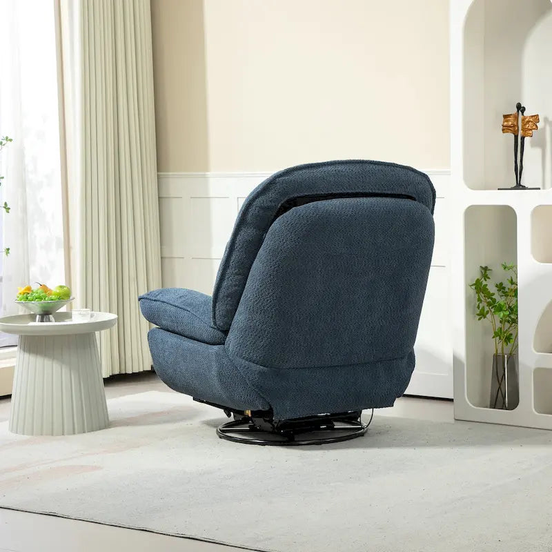 Fauteuil inclinable pivotant à 360 degrés en chenille moderne, ensemble de 1