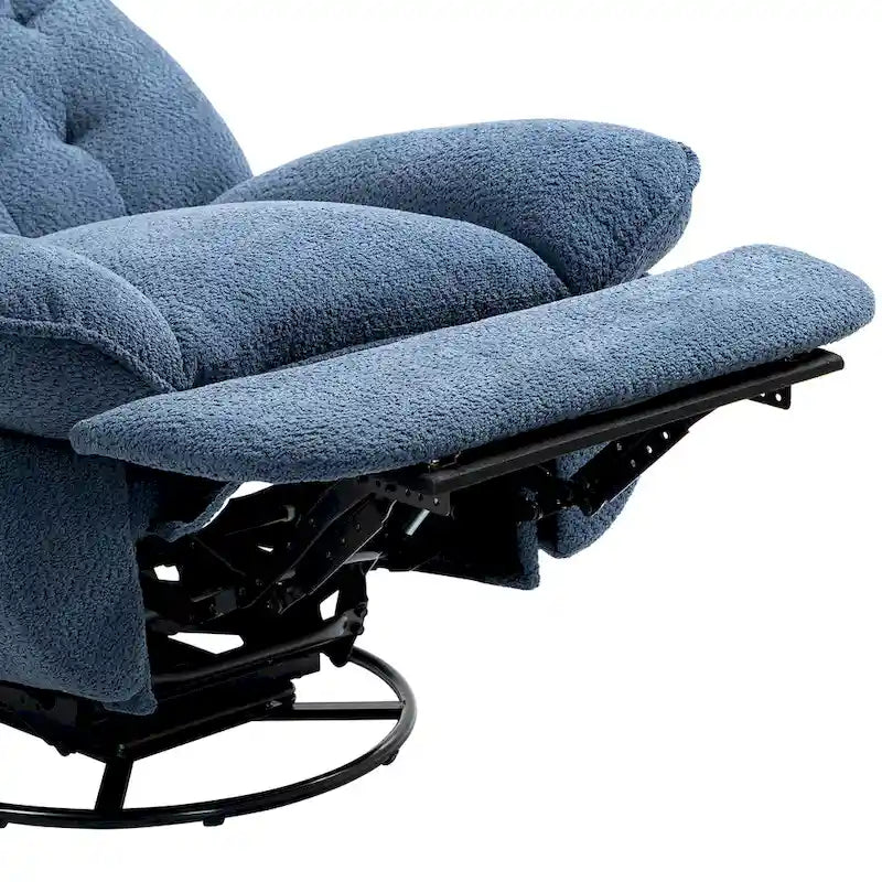 Fauteuil inclinable pivotant à 360 degrés en chenille moderne, ensemble de 1