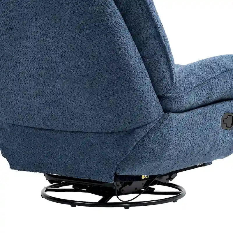 Fauteuil inclinable pivotant à 360 degrés en chenille moderne, ensemble de 1