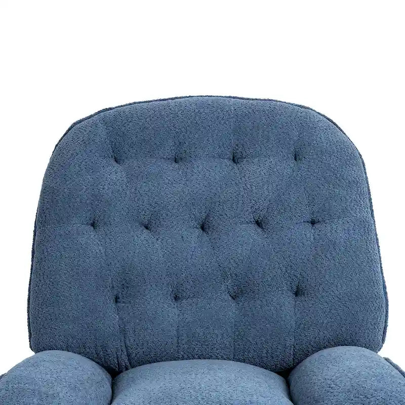 Fauteuil inclinable pivotant à 360 degrés en chenille moderne, ensemble de 1