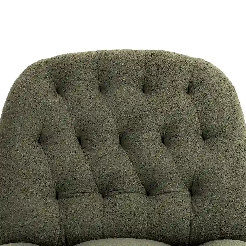 Fauteuil inclinable pivotant à 360 degrés en chenille moderne, ensemble de 1