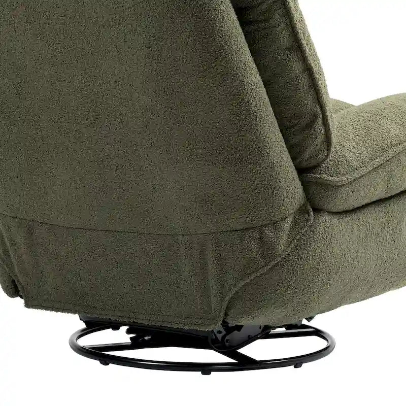 Fauteuil inclinable pivotant à 360 degrés en chenille moderne, ensemble de 1