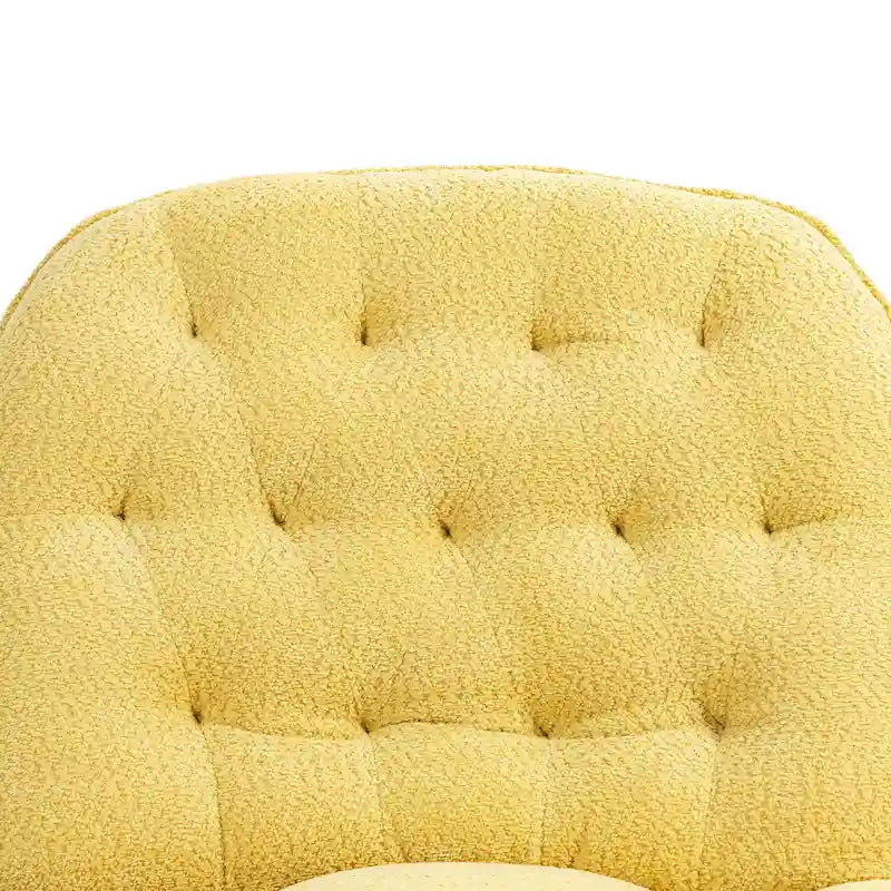 Fauteuil inclinable pivotant à 360 degrés en chenille moderne, ensemble de 1