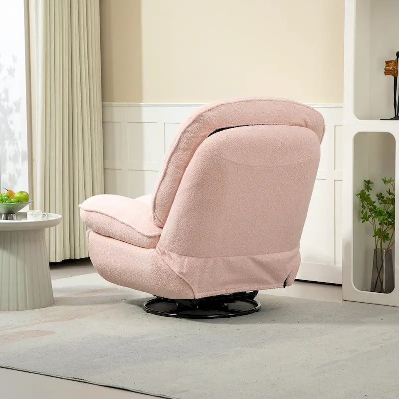 Fauteuil inclinable pivotant à 360 degrés en chenille moderne, ensemble de 1
