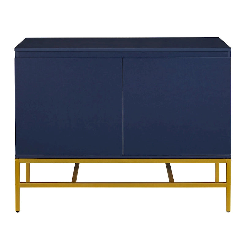 Buffet 2 portes minimaliste et de luxe avec pieds en métal