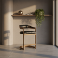 Contemporary Leather Bar/Counter Stool with Tufted