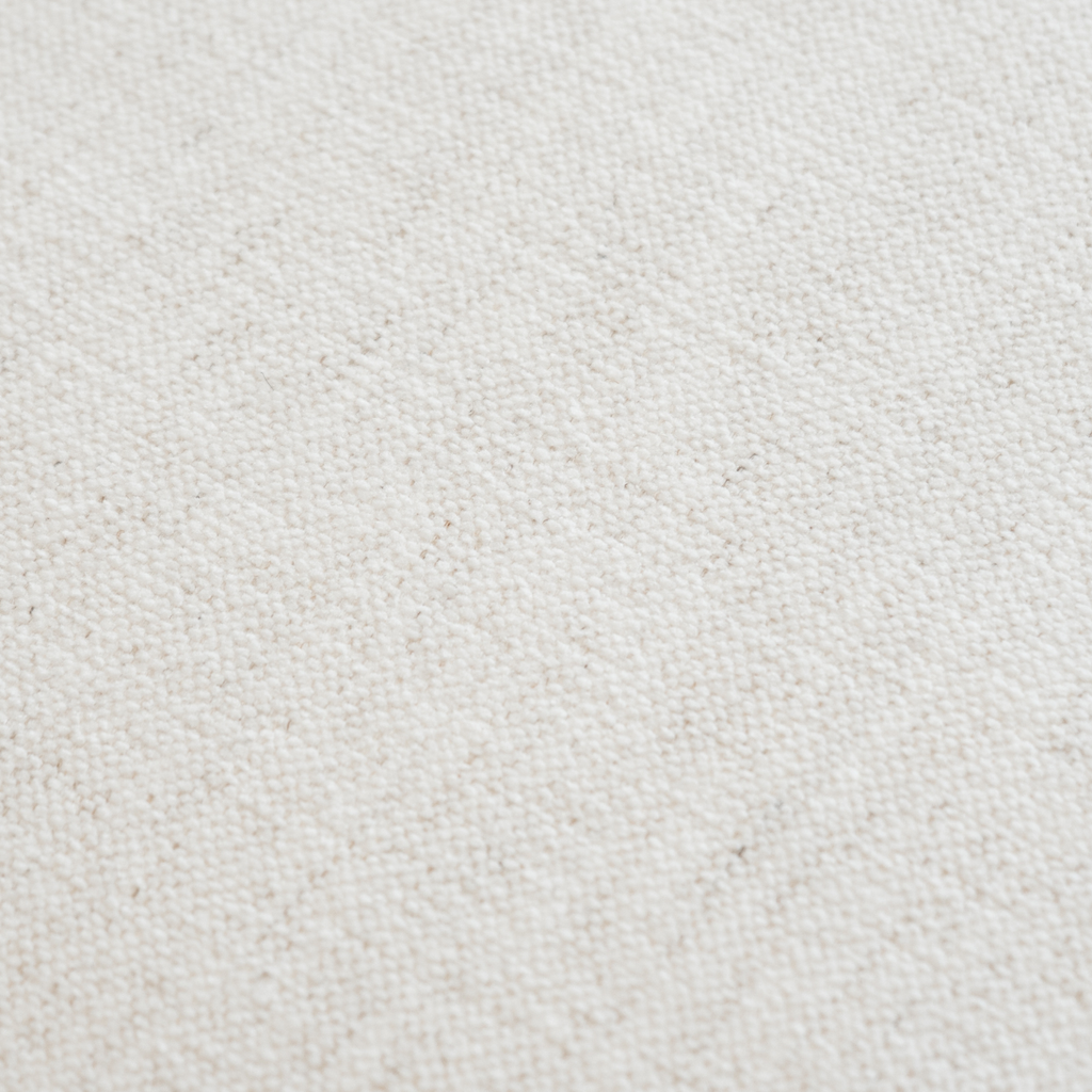 Scandinavian Linen Lounge Chair with Woven, Upholstered