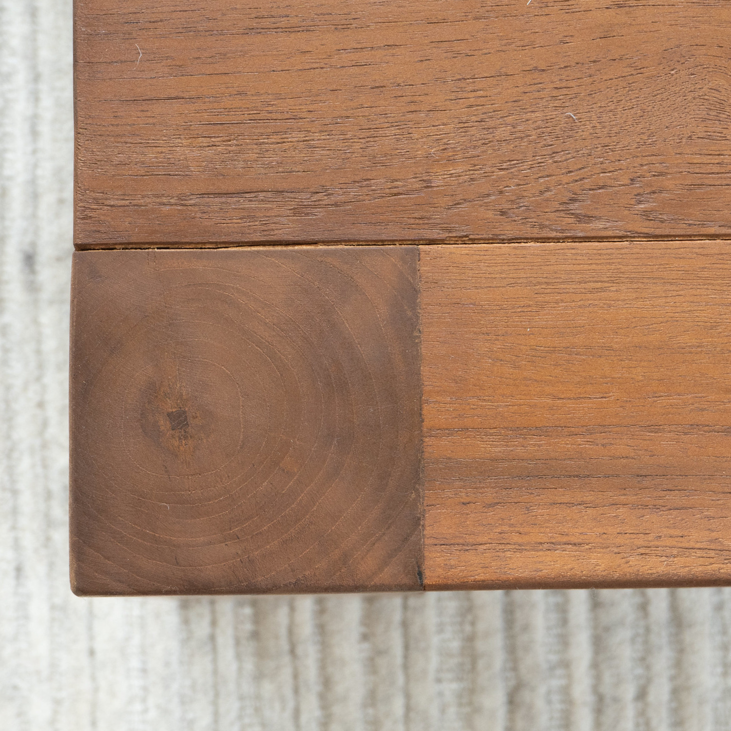 Modern Solid Wood Side Table with Reclaimed