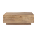Rustic Iron Coffee Table with Rectangular | Distressed Finish