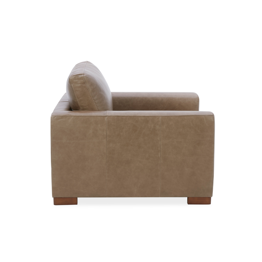 Fauteuil de salon en cuir moderne