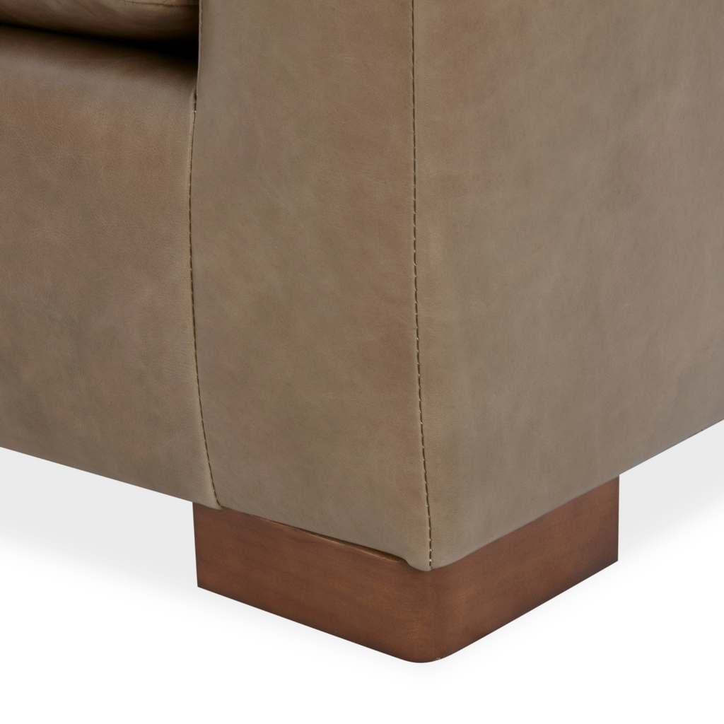 Fauteuil de salon en cuir moderne