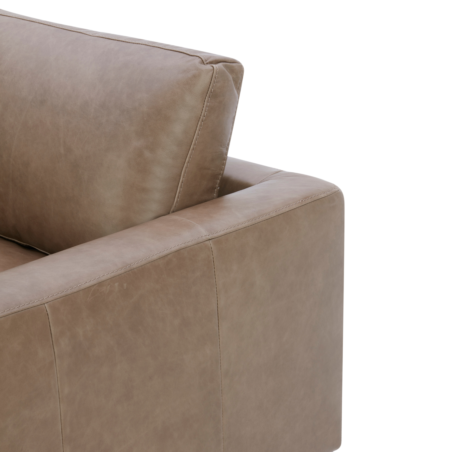 Fauteuil de salon en cuir moderne