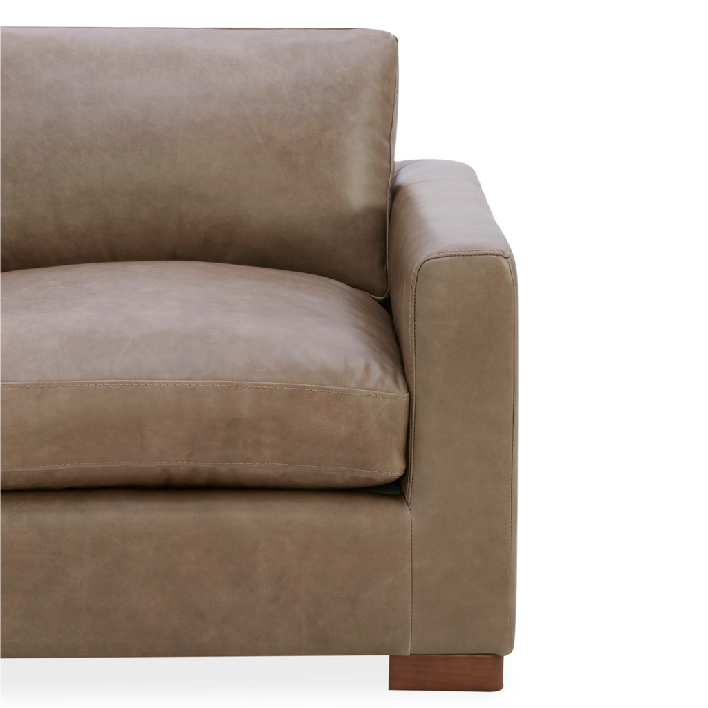 Fauteuil de salon en cuir moderne