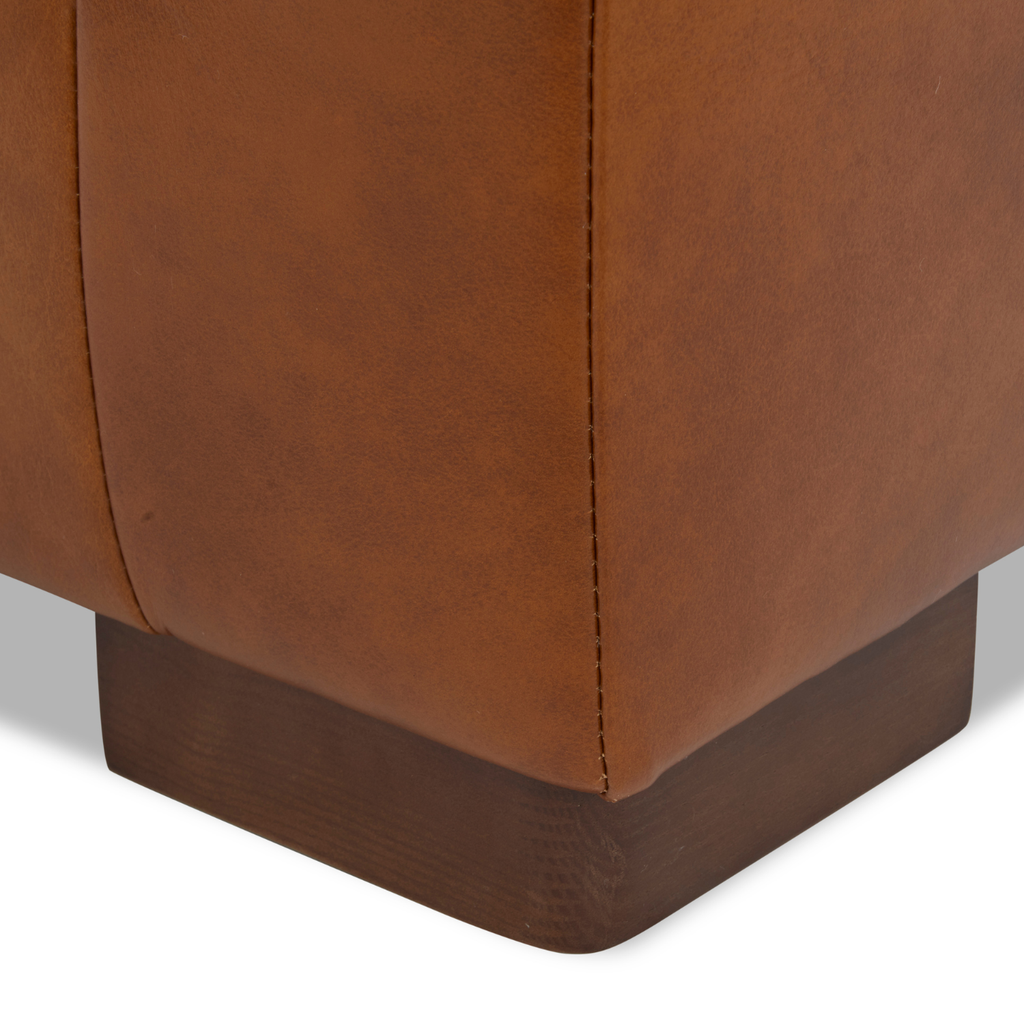 Fauteuil de salon en cuir moderne