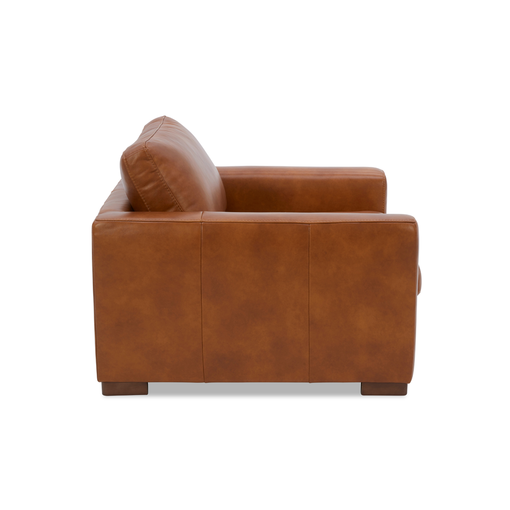 Fauteuil de salon en cuir moderne