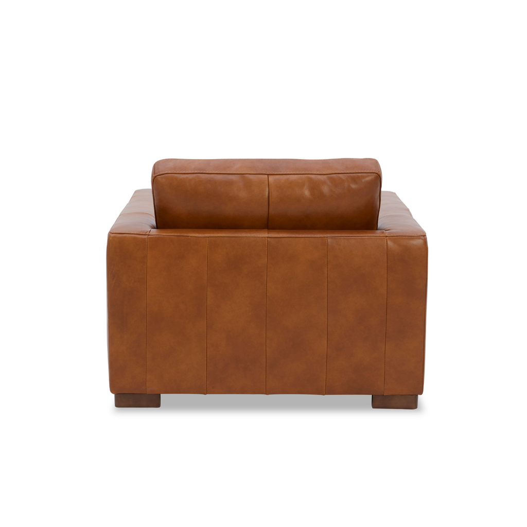 Fauteuil de salon en cuir moderne