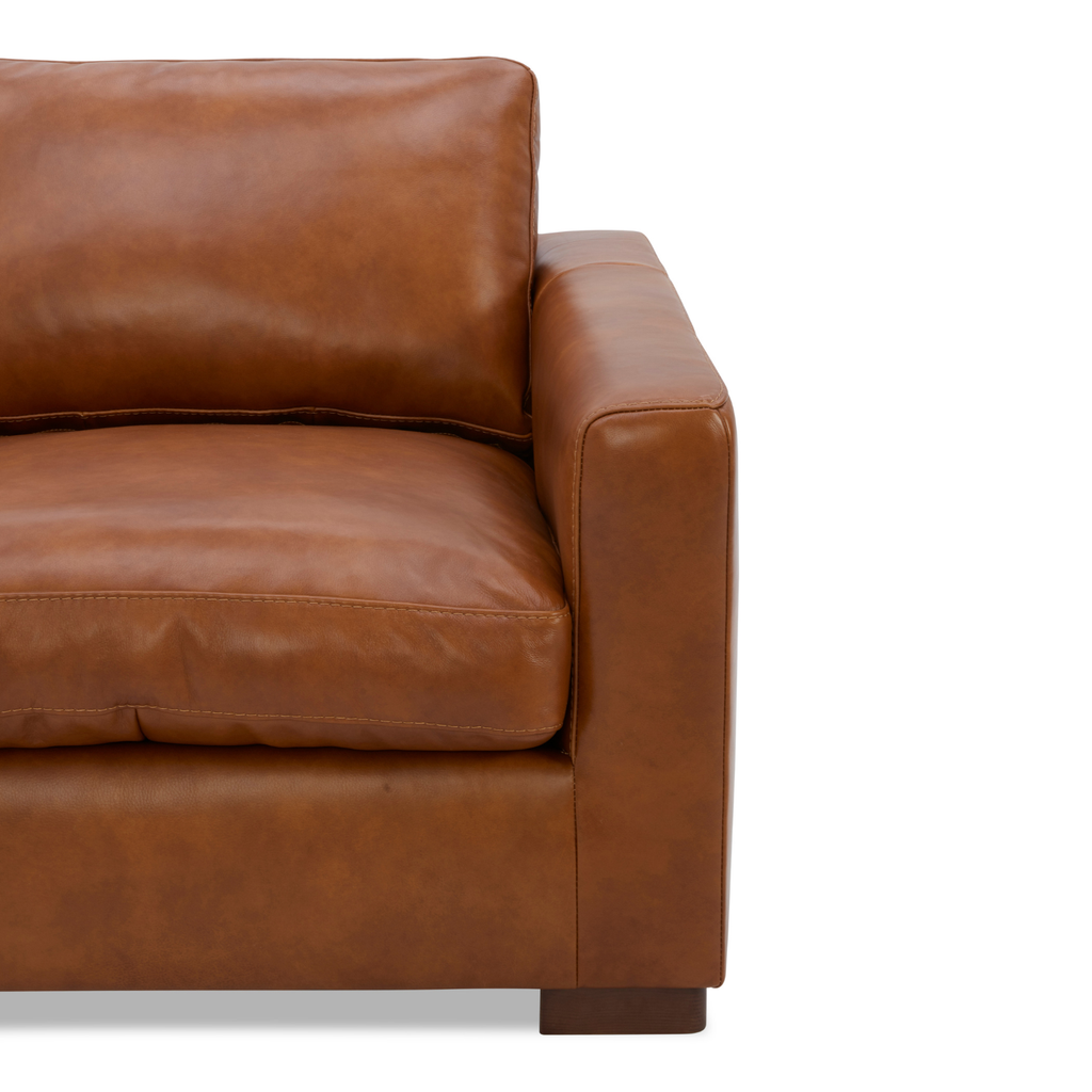 Fauteuil de salon en cuir moderne