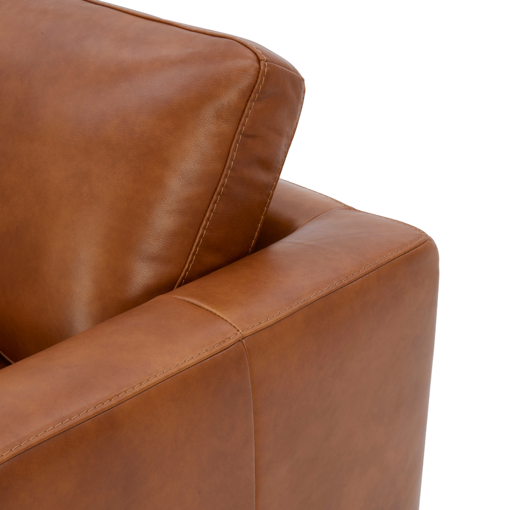Fauteuil de salon en cuir moderne