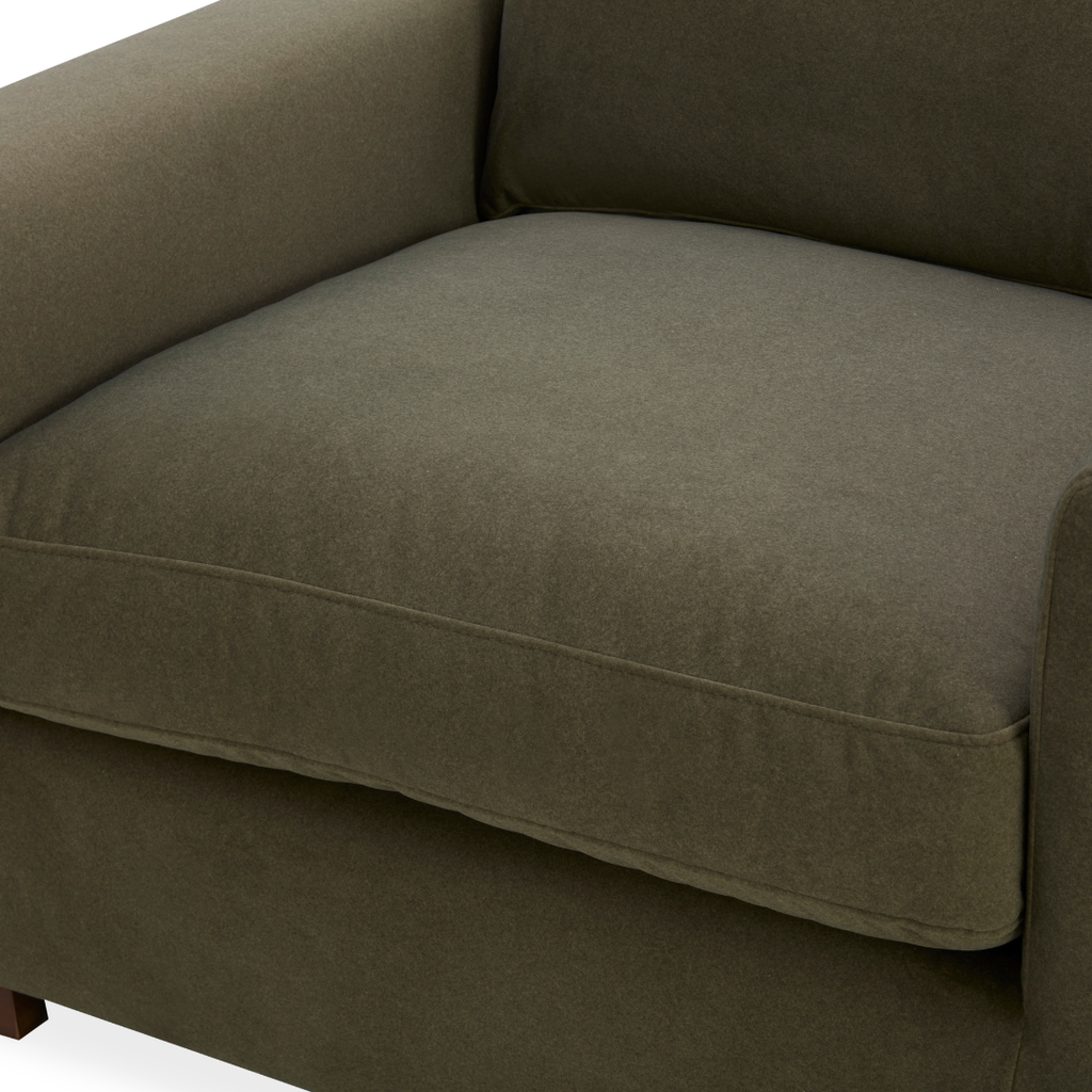 Fauteuil de salon moderne en bois massif - Salon | Fini mat