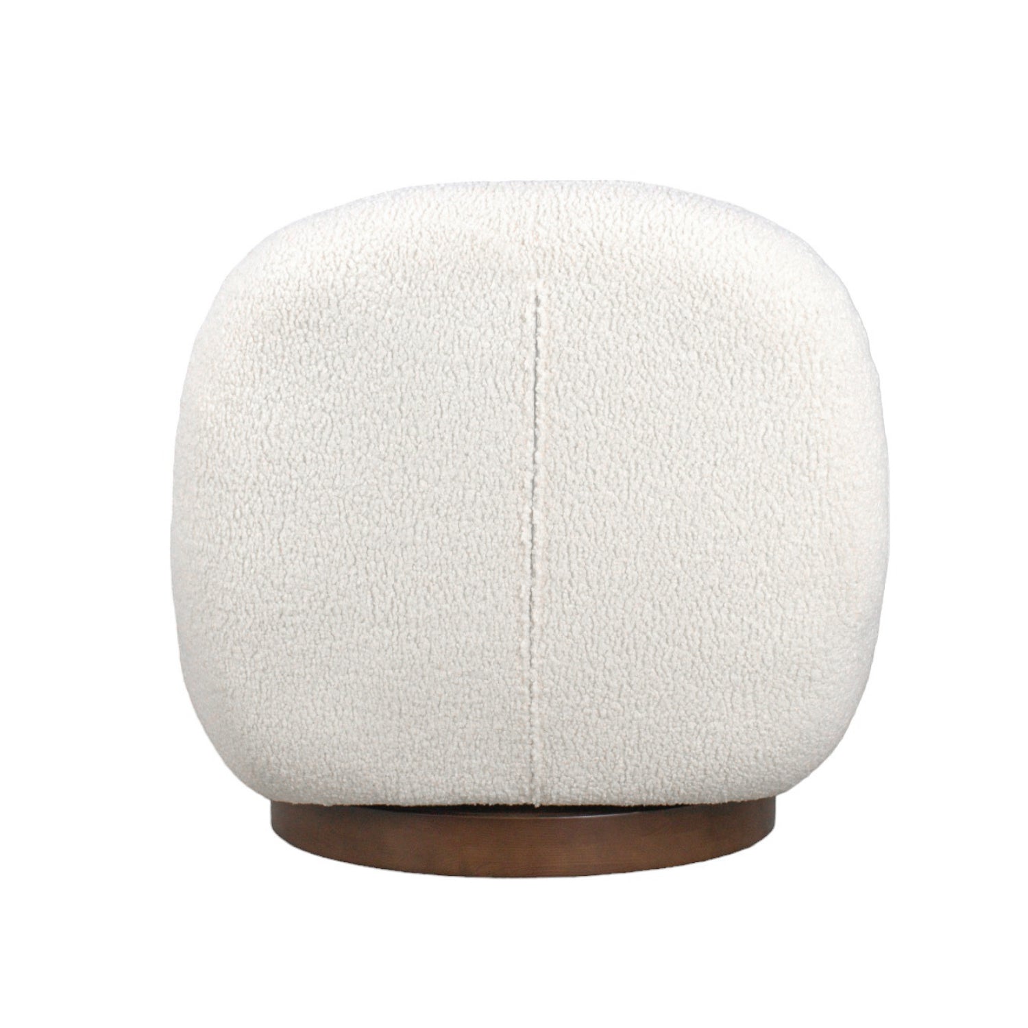 Fauteuil lounge minimaliste avec piètement pivotant et rond