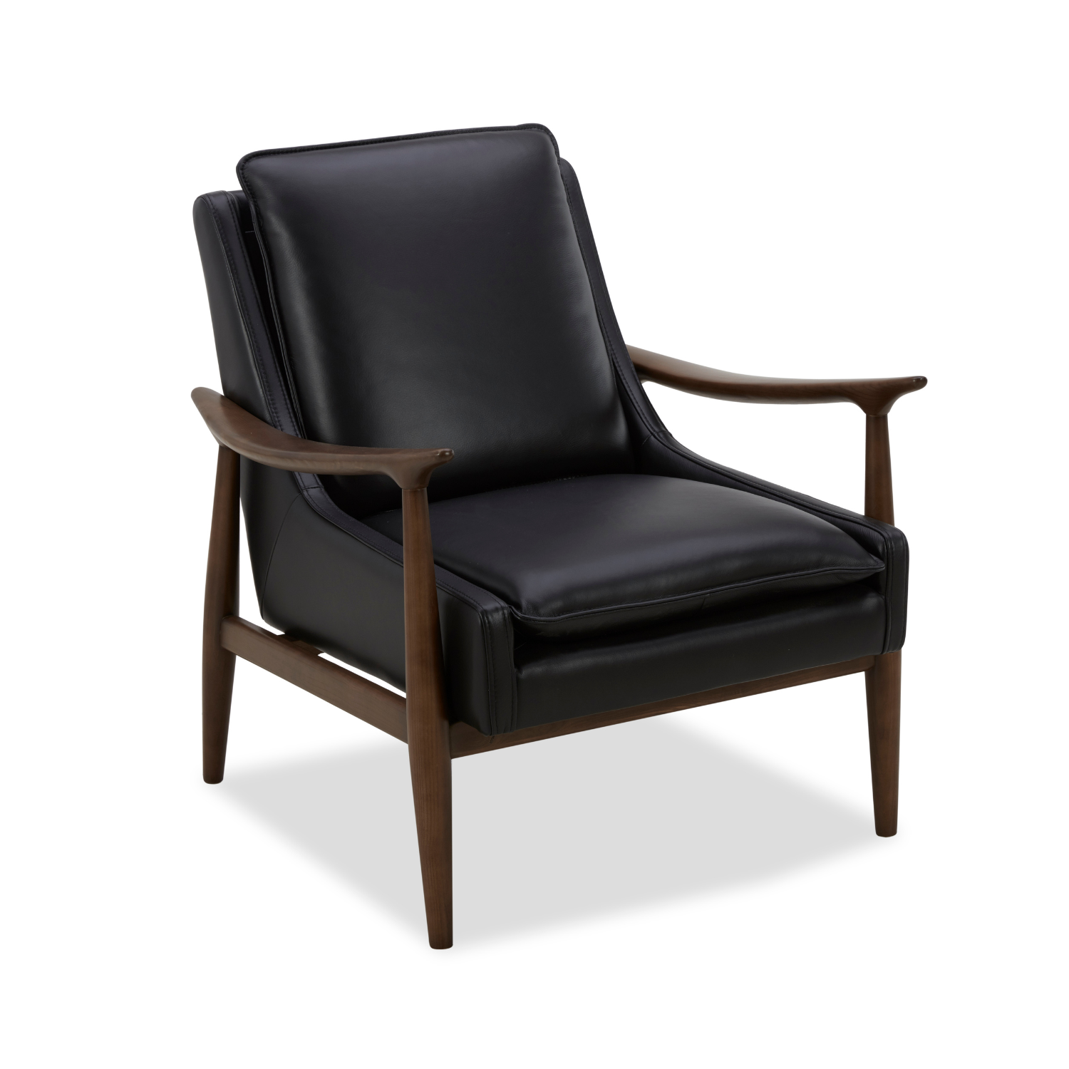 Mid-Century Leather Lounge Chair